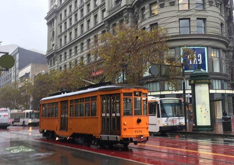 Streetcar on Market Street, San Francisco