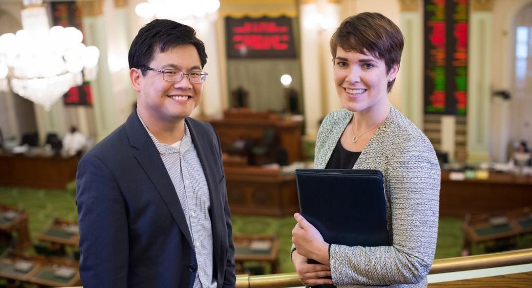 students inside the capitol