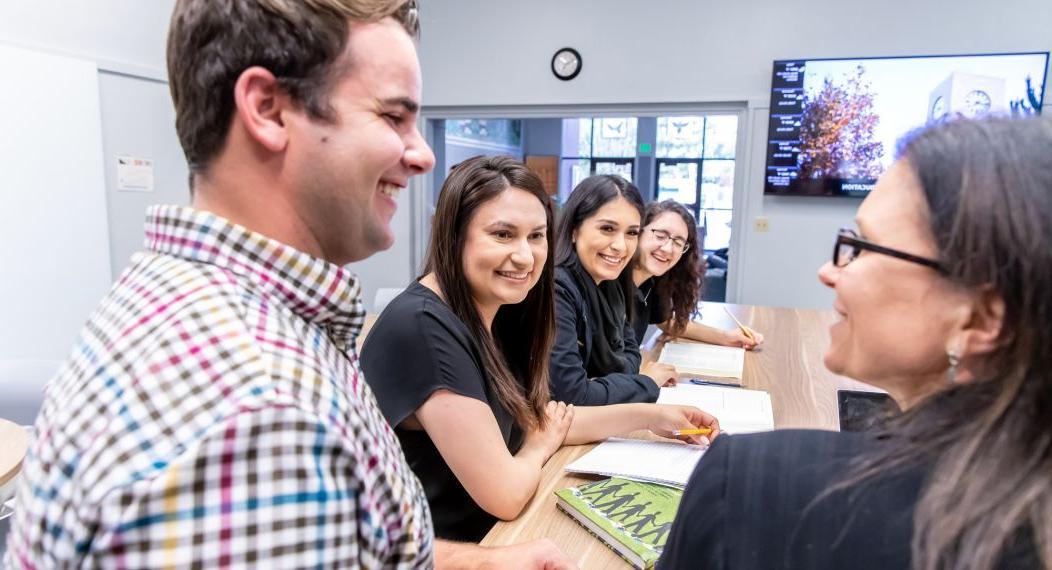 education students in classroom