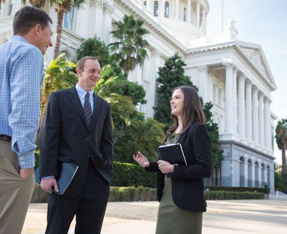 Students at capitol