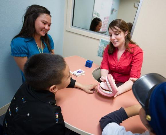 Scottish Rite clinic with students